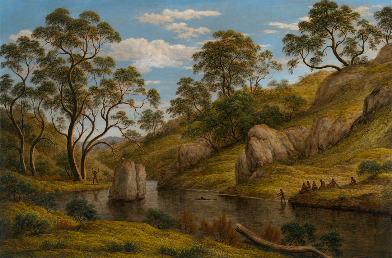 Diane au bain, Terre de Van Diemen (Tasmanie) - John Glover