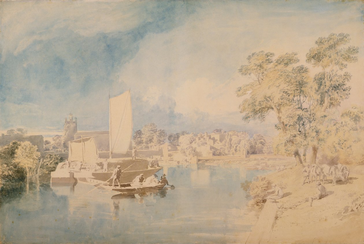 La Tamise à Isleworth, vers 1805-10 - John Glover
