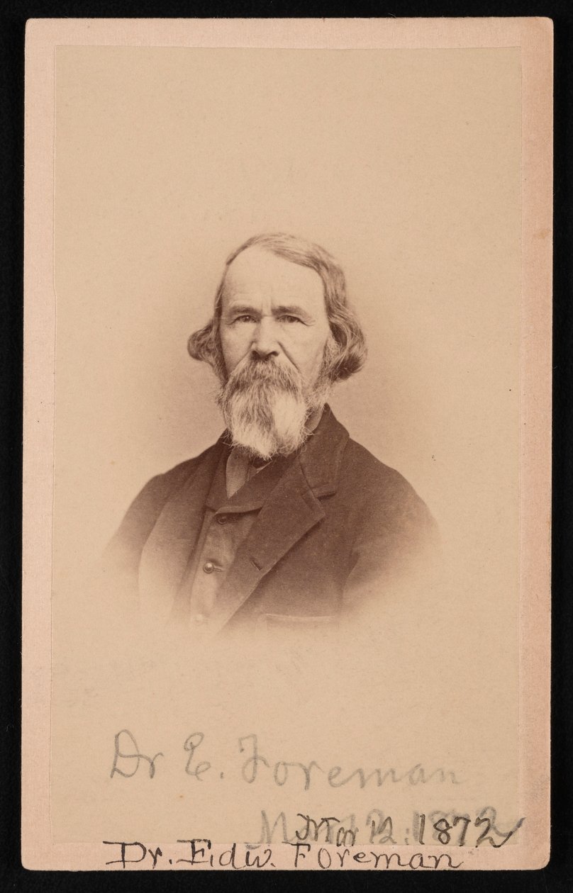 Portrait du Dr Edward R. Foreman 1808-1885, 12 mars 1872 - John Goldin