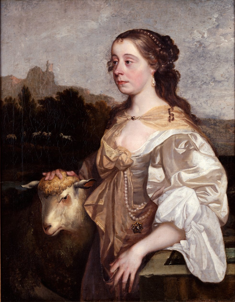 Une dame en tant que bergère - John Greenhill