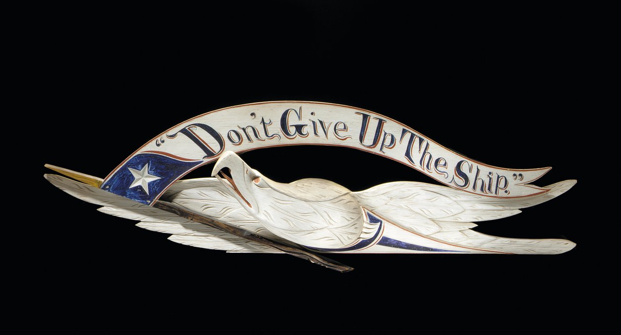 Aigle sculpté et peint (bois et peinture) - John Haley Bellamy