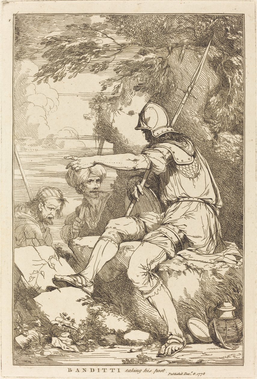 Bandits prenant son poste - John Hamilton Mortimer