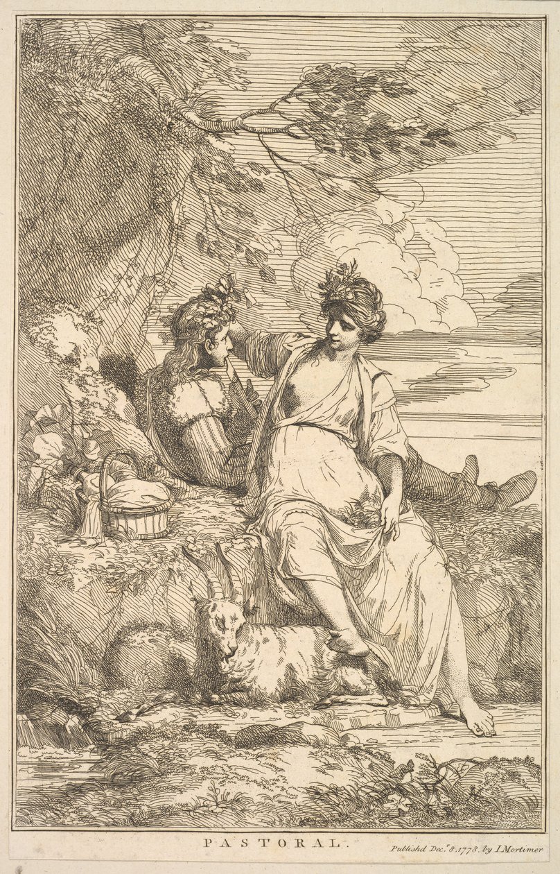 Pastorale des Quinze Eaux-fortes dédiées à Sir Joshua Reynolds, 8 décembre 1778 - John Hamilton Mortimer