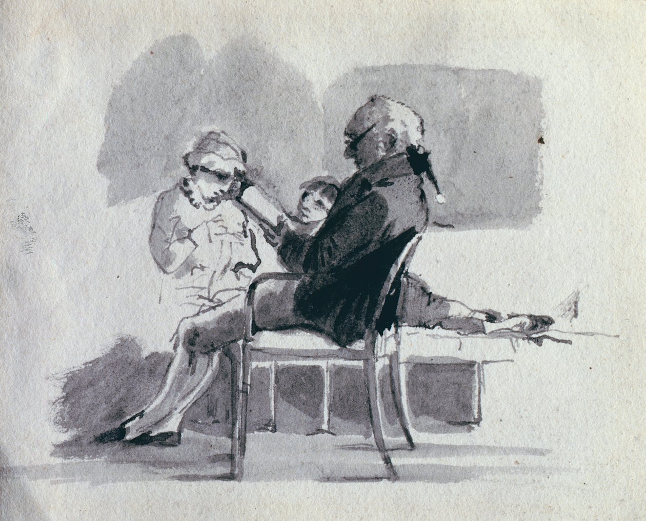 Un père lisant à ses enfants - John Harden