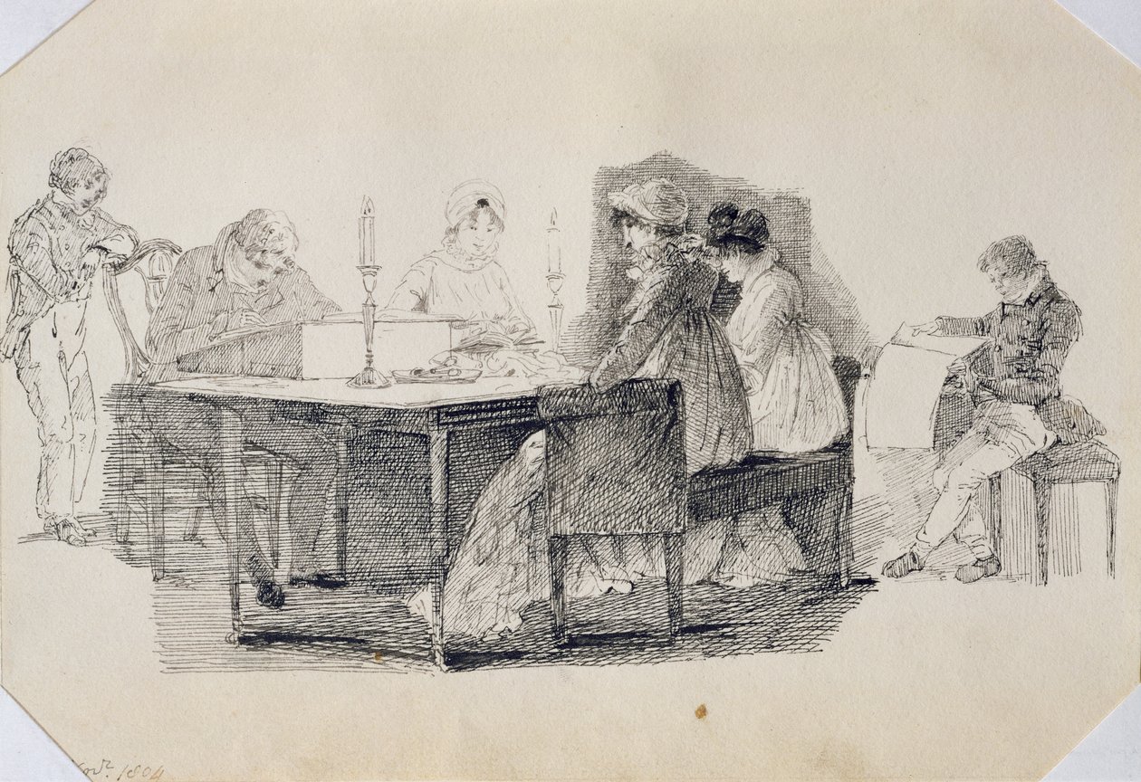 Une soirée à la maison, 1804 - John Harden