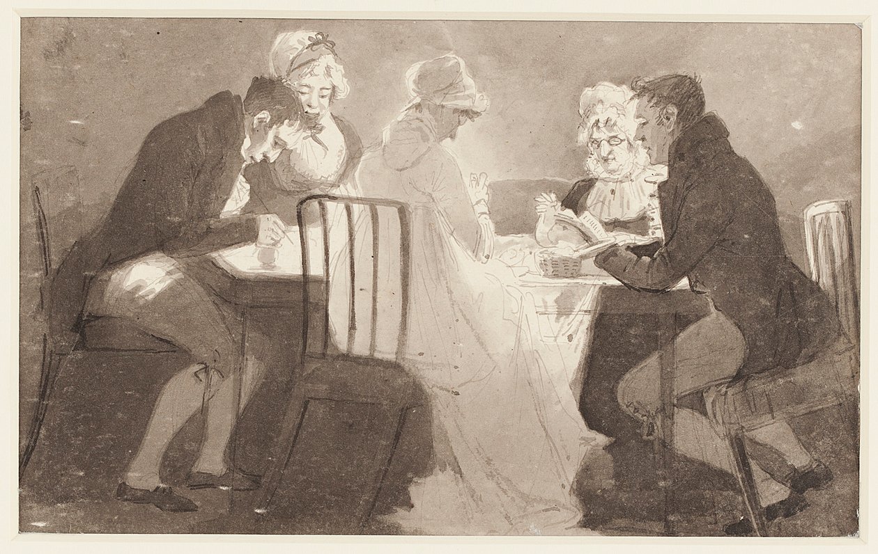 Groupe à une table, 1806 - John Harden