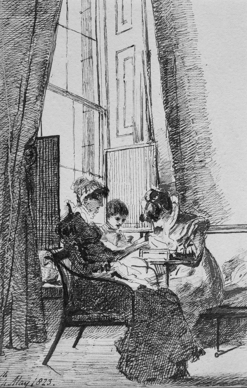 Trois femmes dans un intérieur géorgien, 24 mai 1823 - John Harden