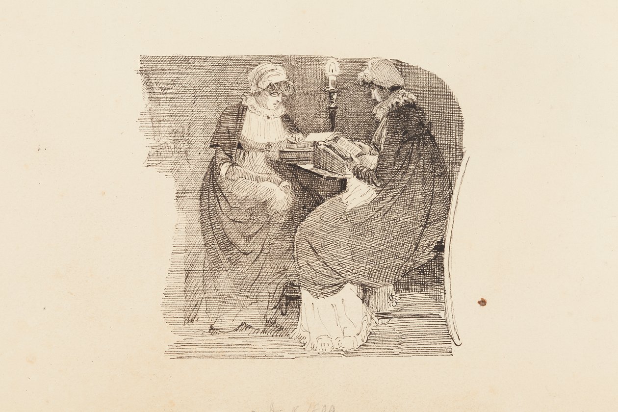 Deux femmes lisant à la lumière d