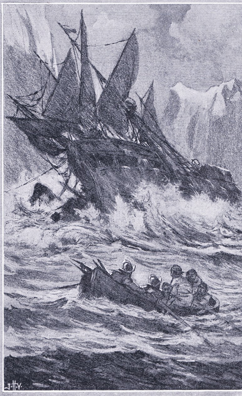 La Vittoria a terminé le premier tour du monde en septembre 1522, Newnes Pictorial Knowledge publiée par Newnes, vers les années 1950 - John Harris Valda