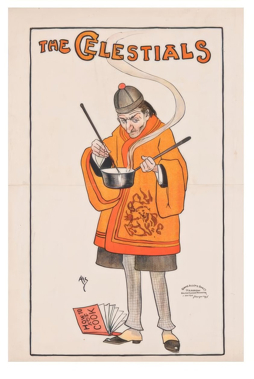 "The Celestials" / J. Hassalls / Affiche, 1895-1899 - John Hassall