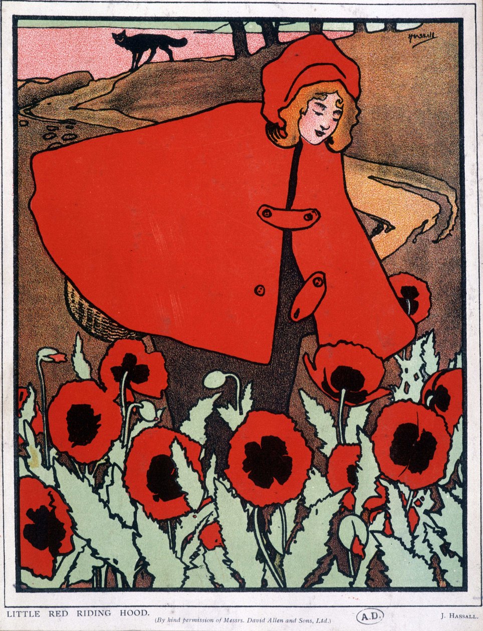Le Petit Chaperon Rouge - Affiche, par John Hassall v.1930 - John Hassall