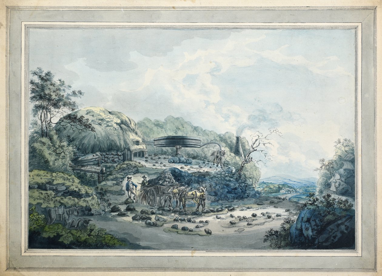 Tête de puits avec chevalet - John Hassell