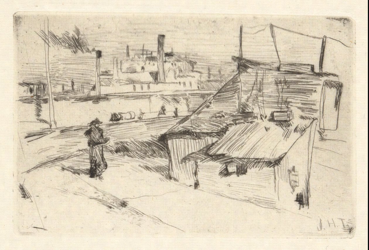 Bidonvilles de Bridgeport - John Henry Twachtman
