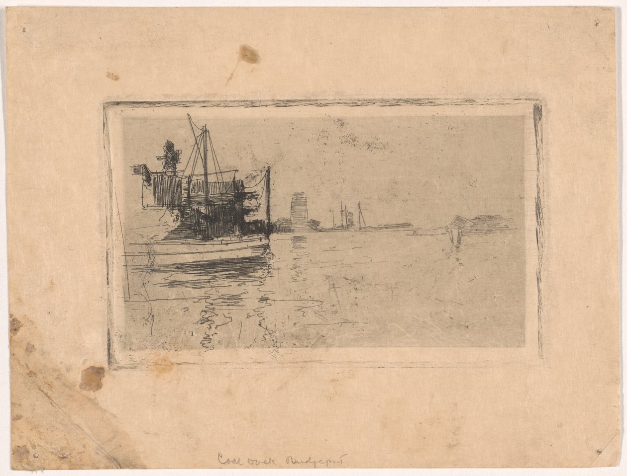Quai à charbon, Bridgeport - John Henry Twachtman