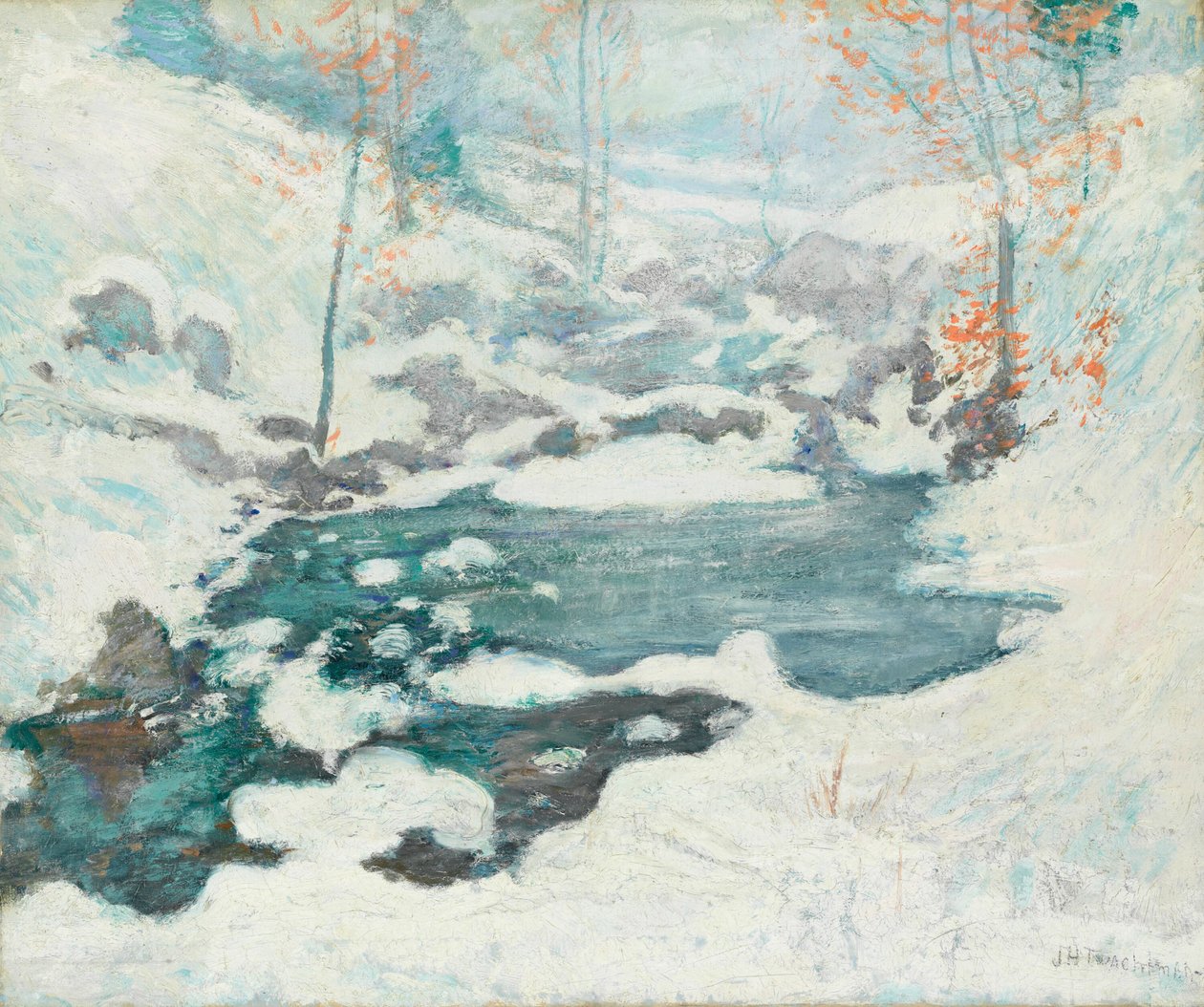 Pris dans les glaces - John Henry Twachtman
