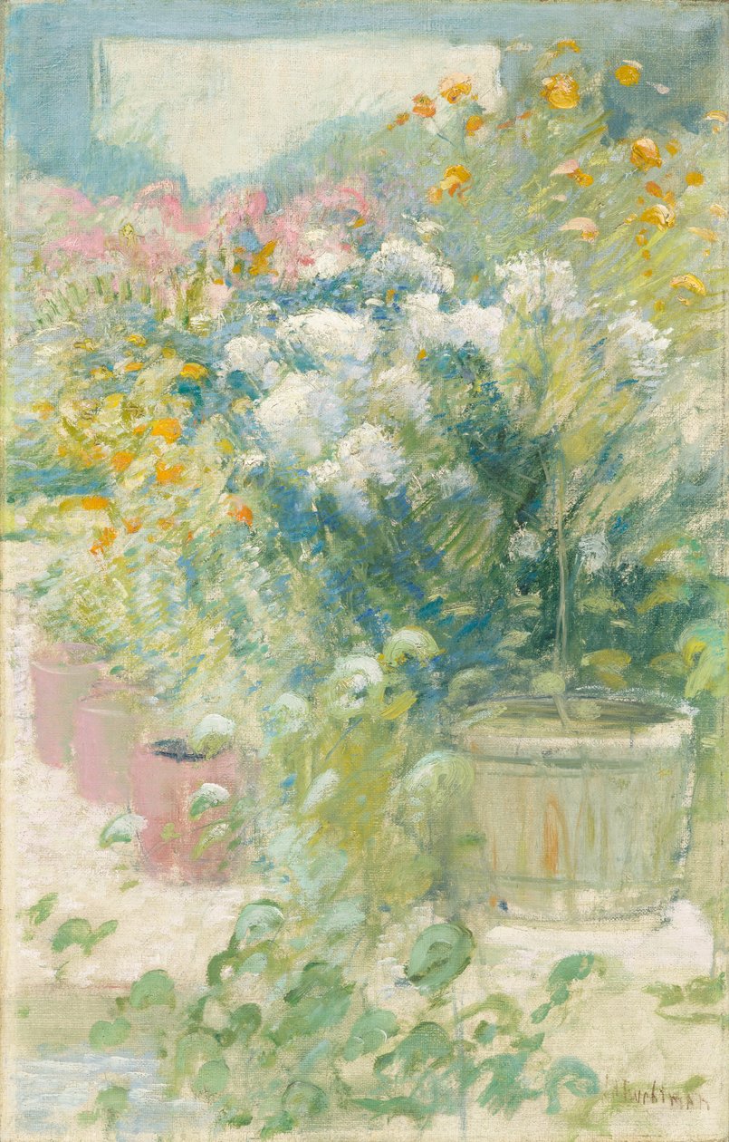 Dans la serre - John Henry Twachtman