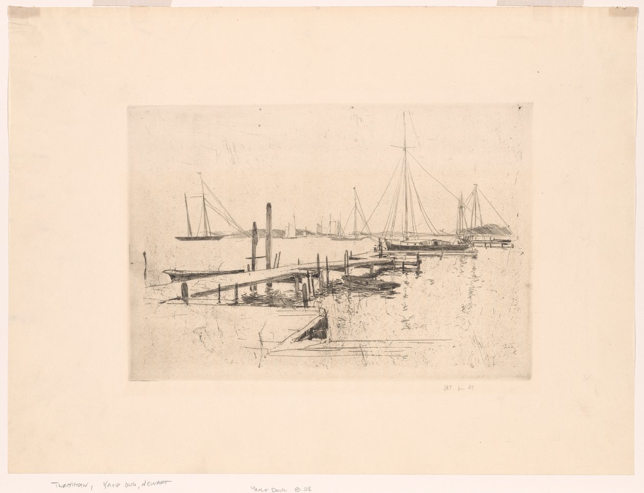 Dock pour yachts - John Henry Twachtman