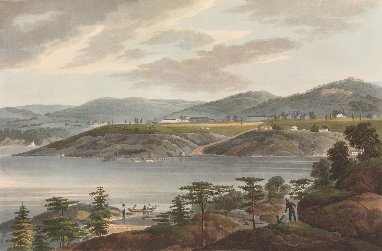West Point n° 16 du Portfolio de la rivière Hudson, 1825 - John Hill