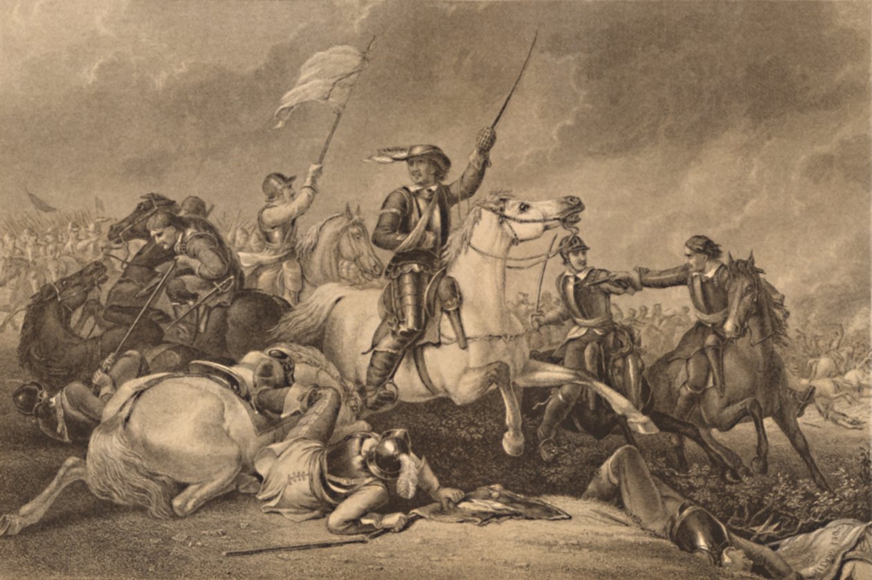 Cromwell à la bataille de Marston Moor, 1886 - John J Crew