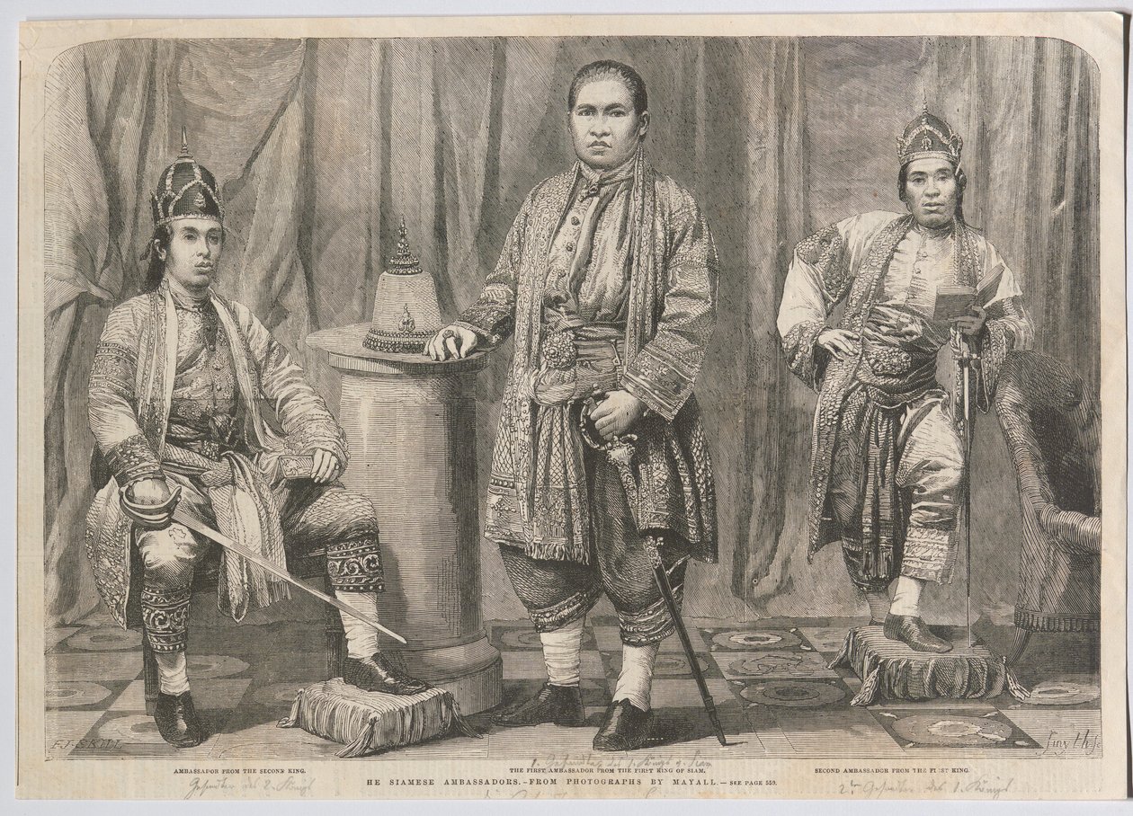 LEURS (sic !) AMBASSADEURS SIAMOIS. - John Jabez Edwin Mayall
