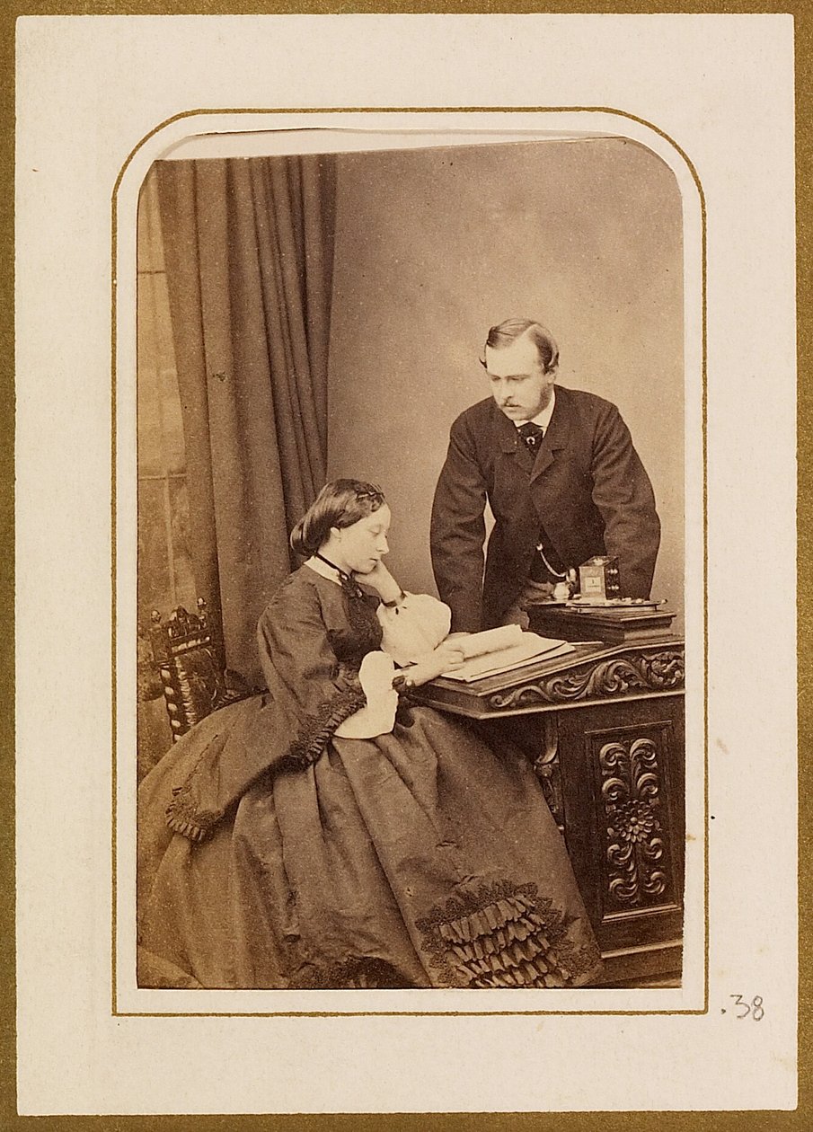 Le prince et la princesse Louis de Hesse - John Jabez Edwin Mayall