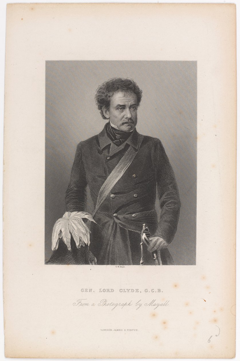Gen. Lord Clyde, G.C.B., vers 1856 - John Jabez Edwin Paisley Mayall