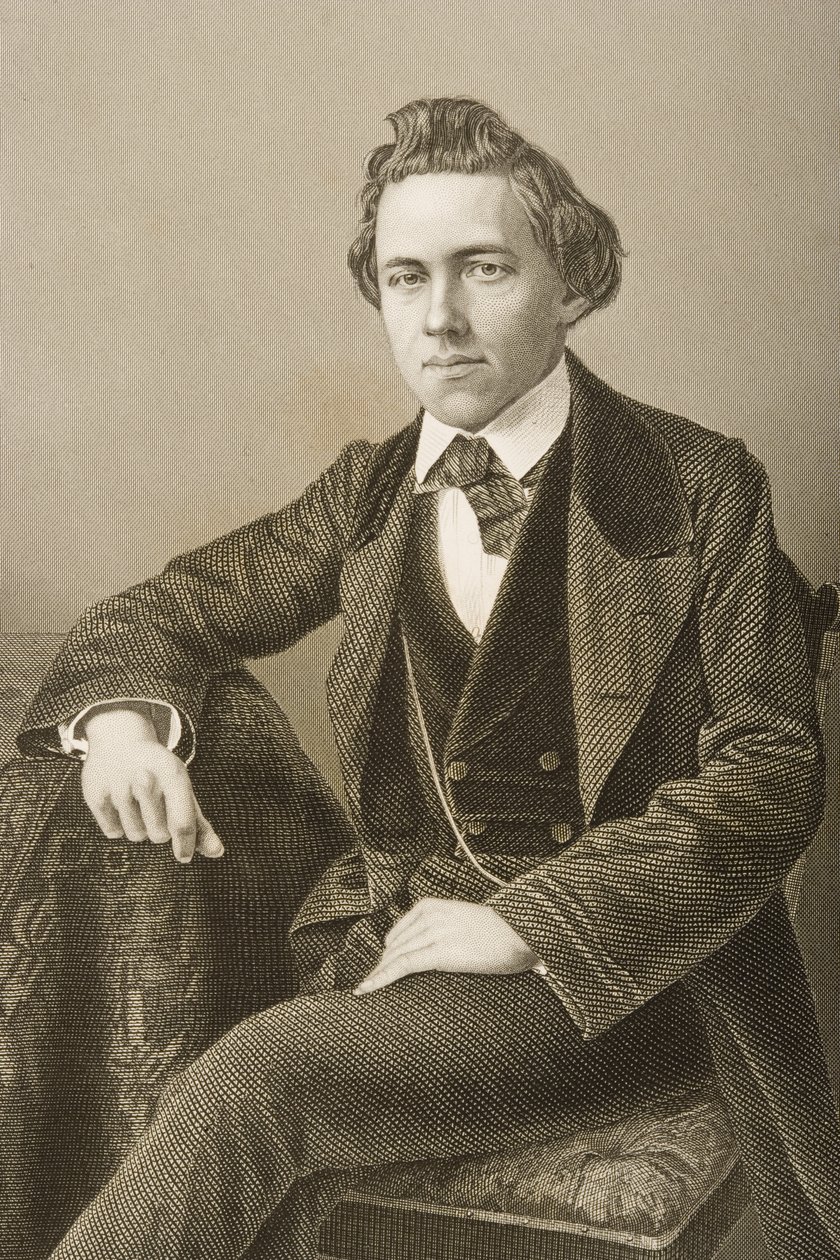 Paul Charles Morphy (1837-84) gravé par D.J. Pound d