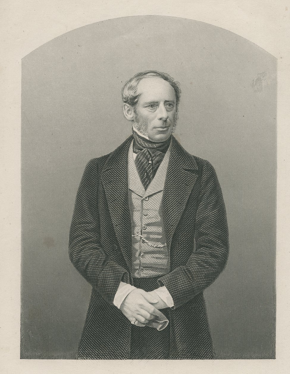 Sir John Somerset Pakington gravé par D.J. Pound d