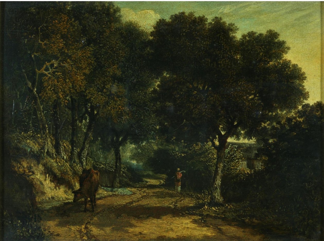 Une route de campagne ombragée - John Joseph Cotman