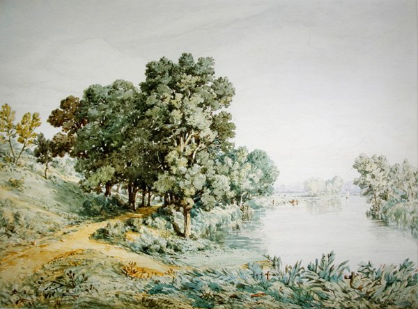 Postwick Grove sur la rivière Yare - John Joseph Cotman