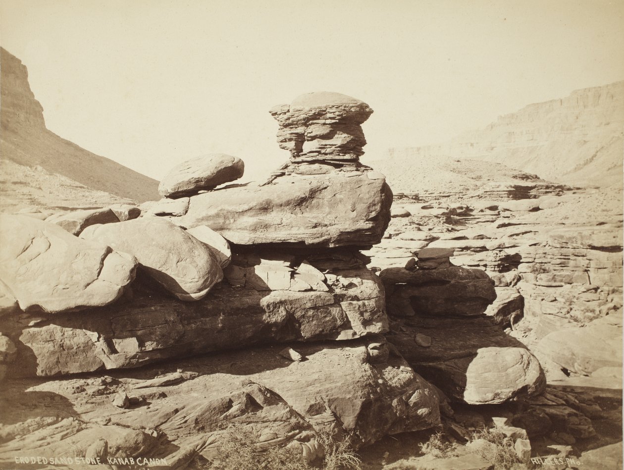 Grès érodé, Kanab Canyon (Utah) - John K. Hillers