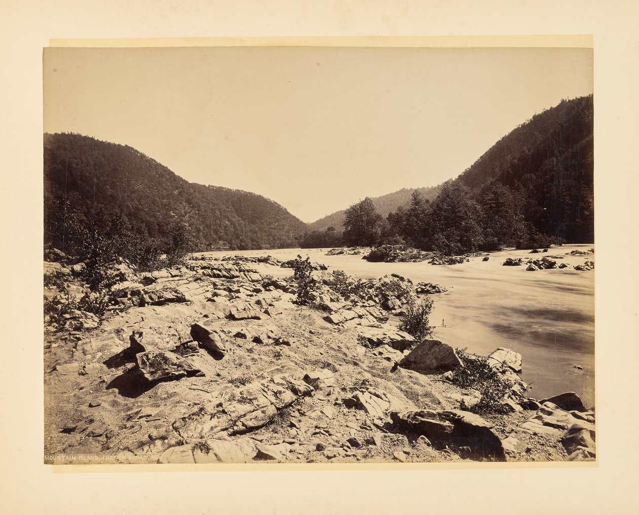 Mountain Island, French Broad, Caroline du Nord - John K. Hillers
