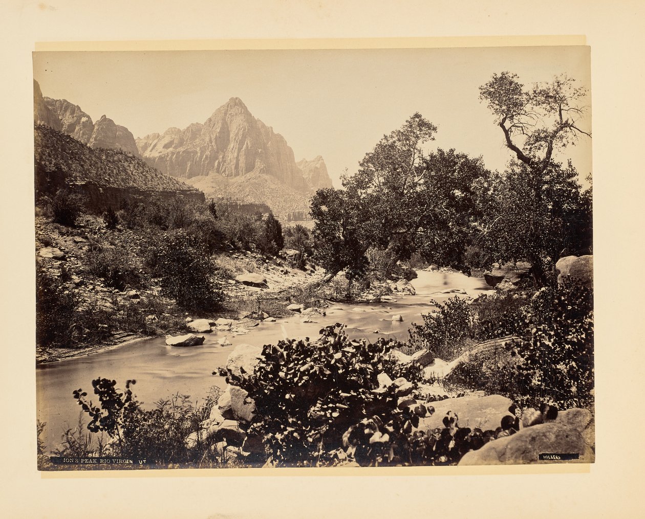 Le pic [Z]ion, Rio Virgen, Utah - John K. Hillers