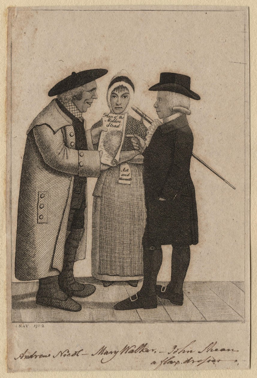 Andrew Nicol ; Mary Walker ; John Skene par John Kay (2) - John Kay
