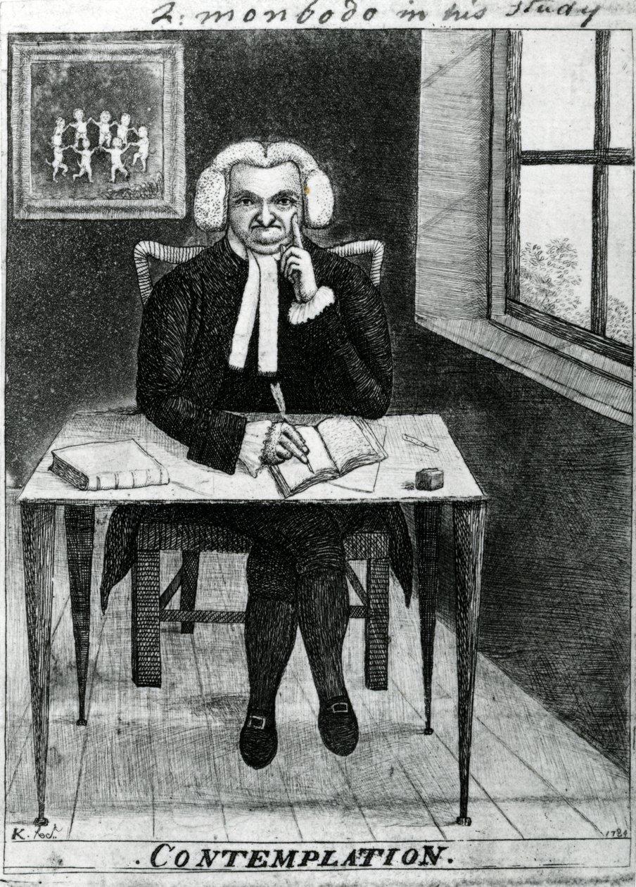Contemplation - Lord Monboddo dans son étude, 1784 - John Kay