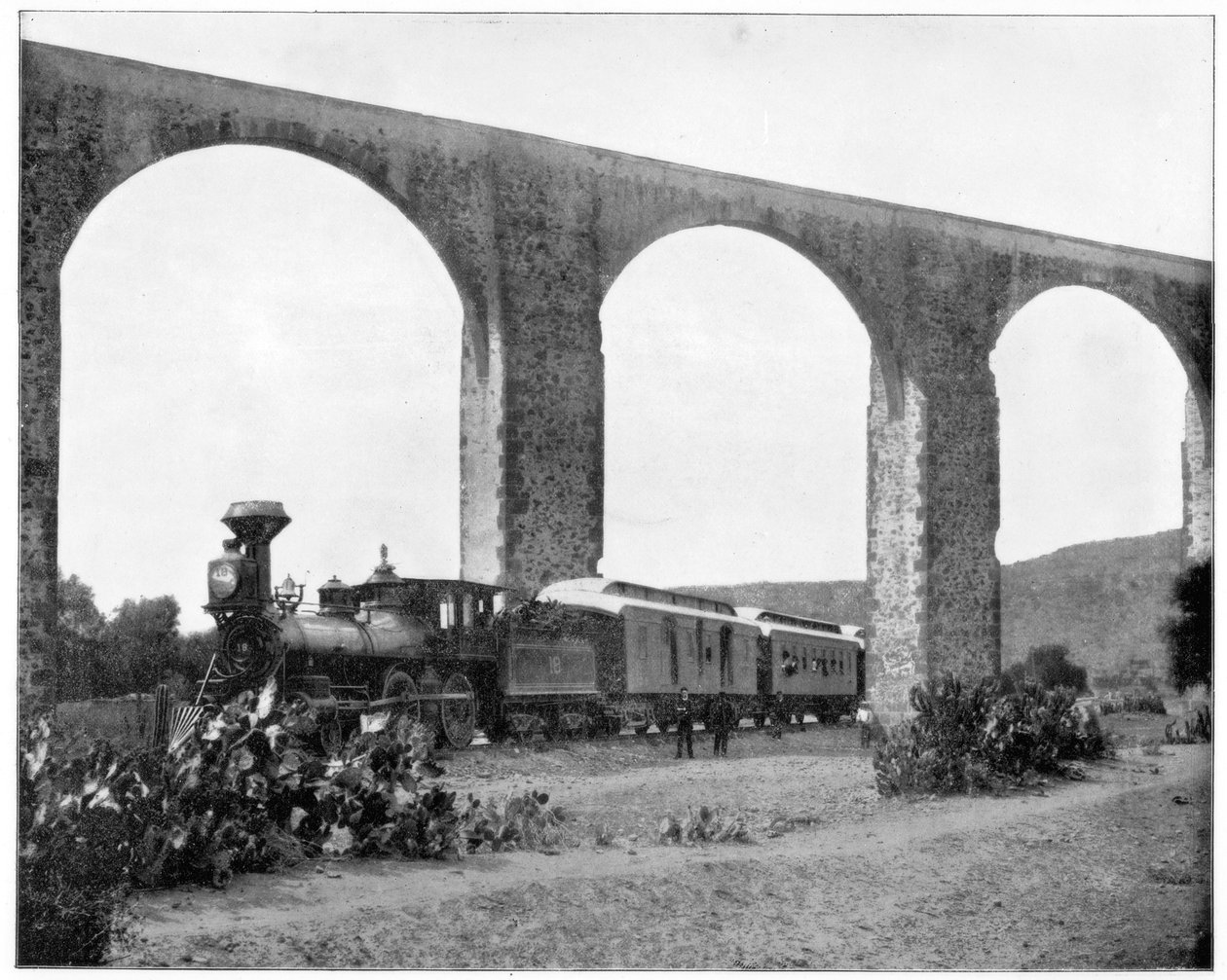 Aqueduc près de Querétaro, Mexique, fin du 19ème siècle - John L. Stoddard