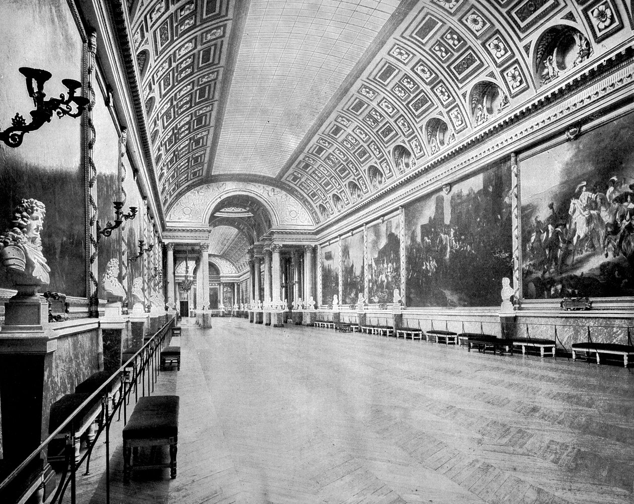 Galerie des Batailles, Versailles, France, 1893 - John L. Stoddard