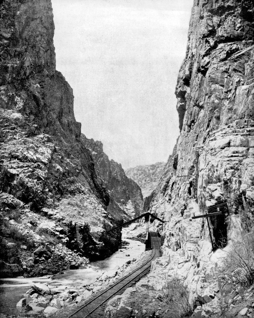 Royal Gorge, Colorado, USA, 1893 - John L. Stoddard