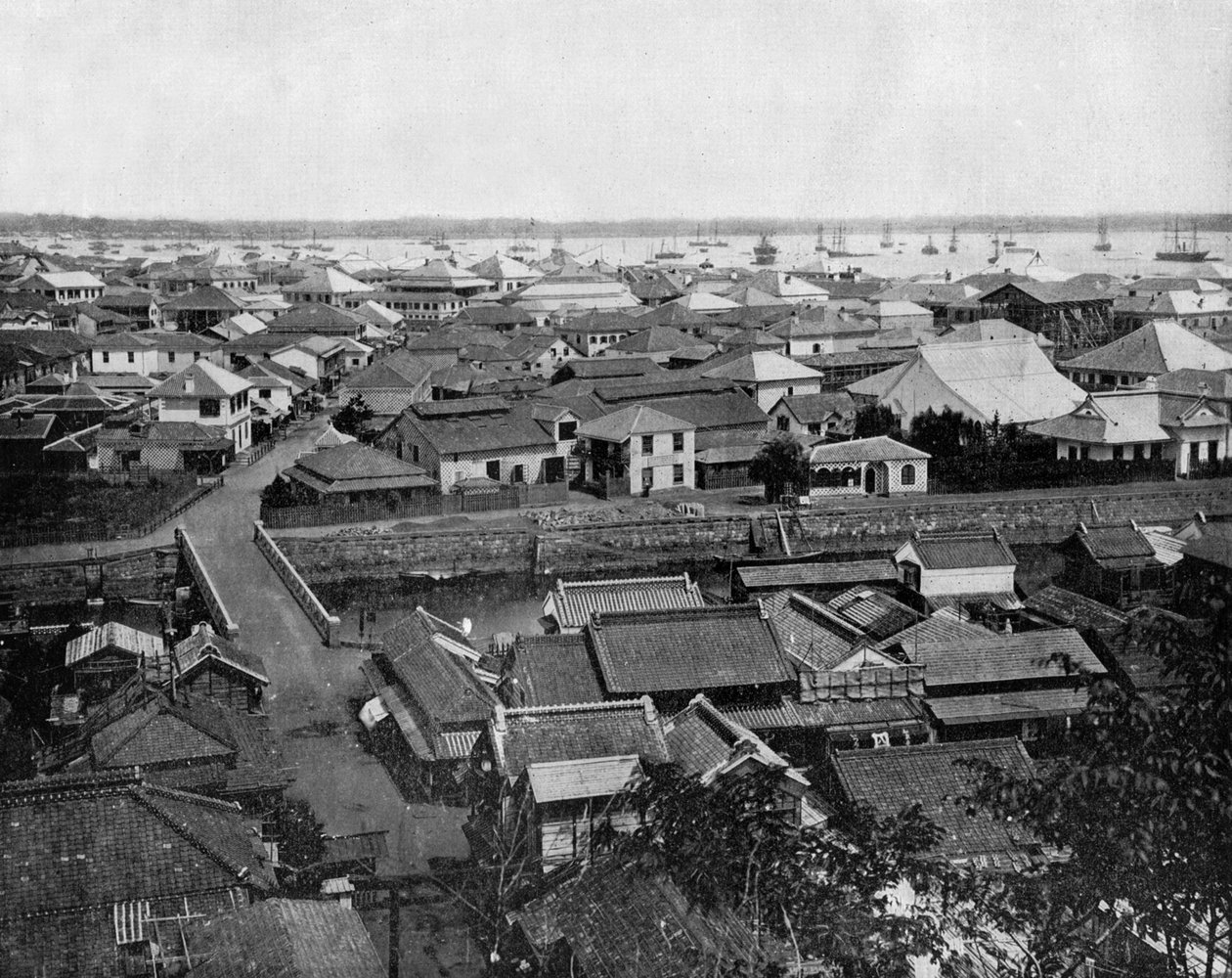 Vue de Yokohama au Japon - John Lawson Stoddard