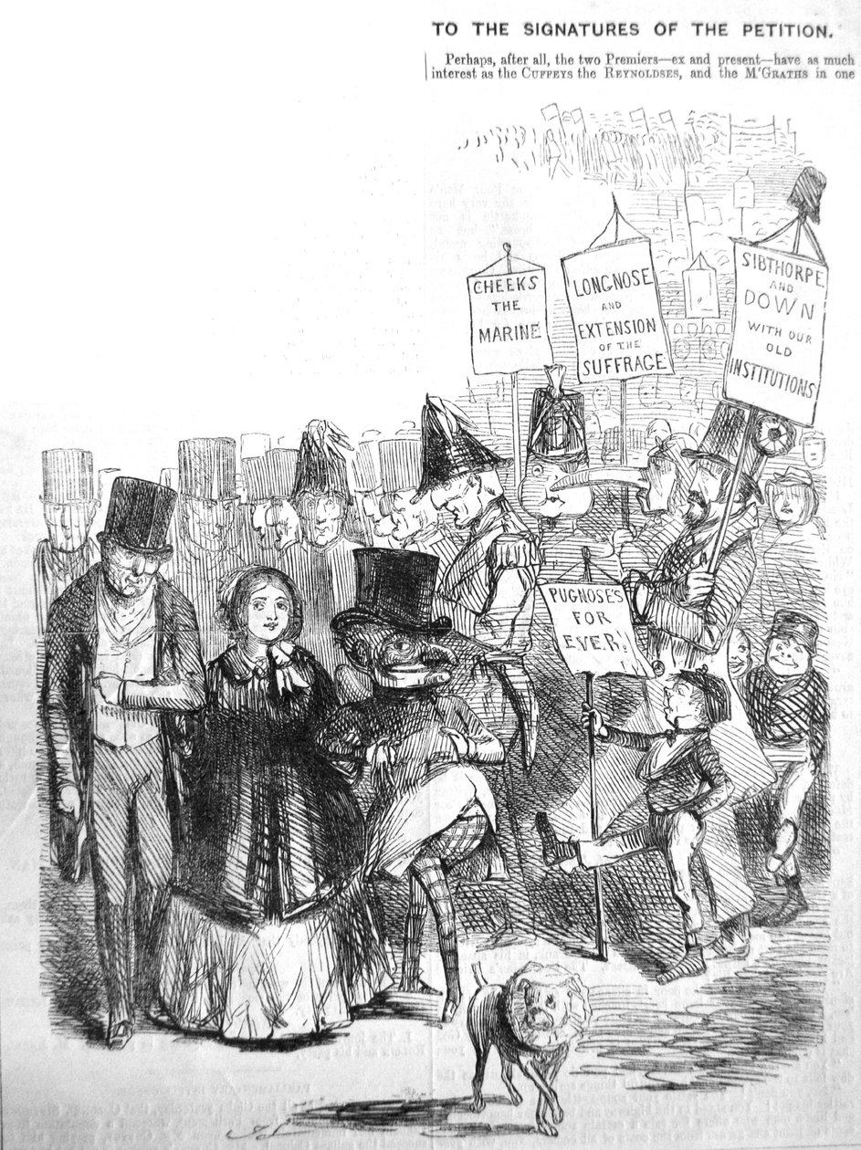 À quoi aurait pu ressembler la procession chartiste, 1848 - John Leech