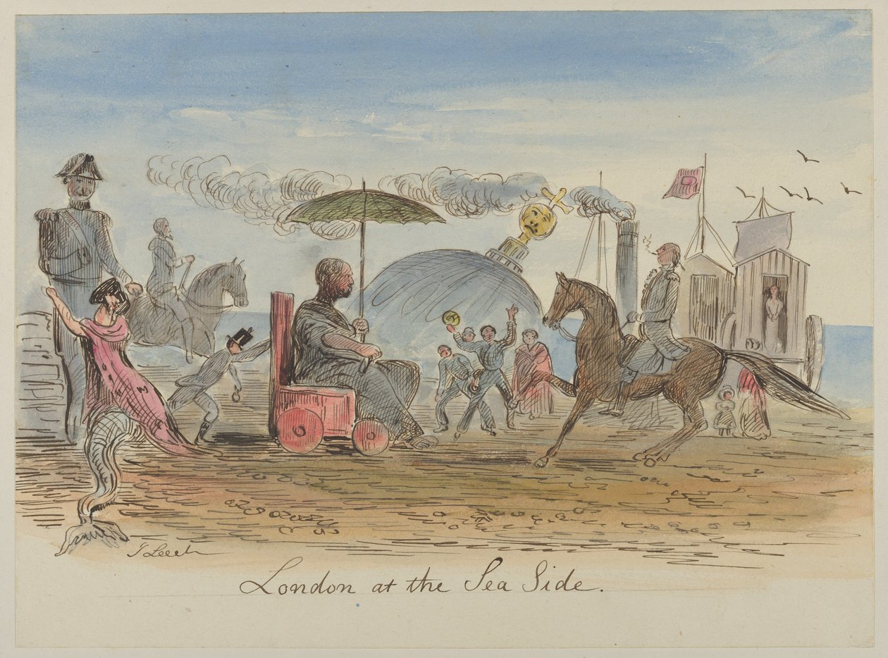 Londres au bord de la mer - John Leech