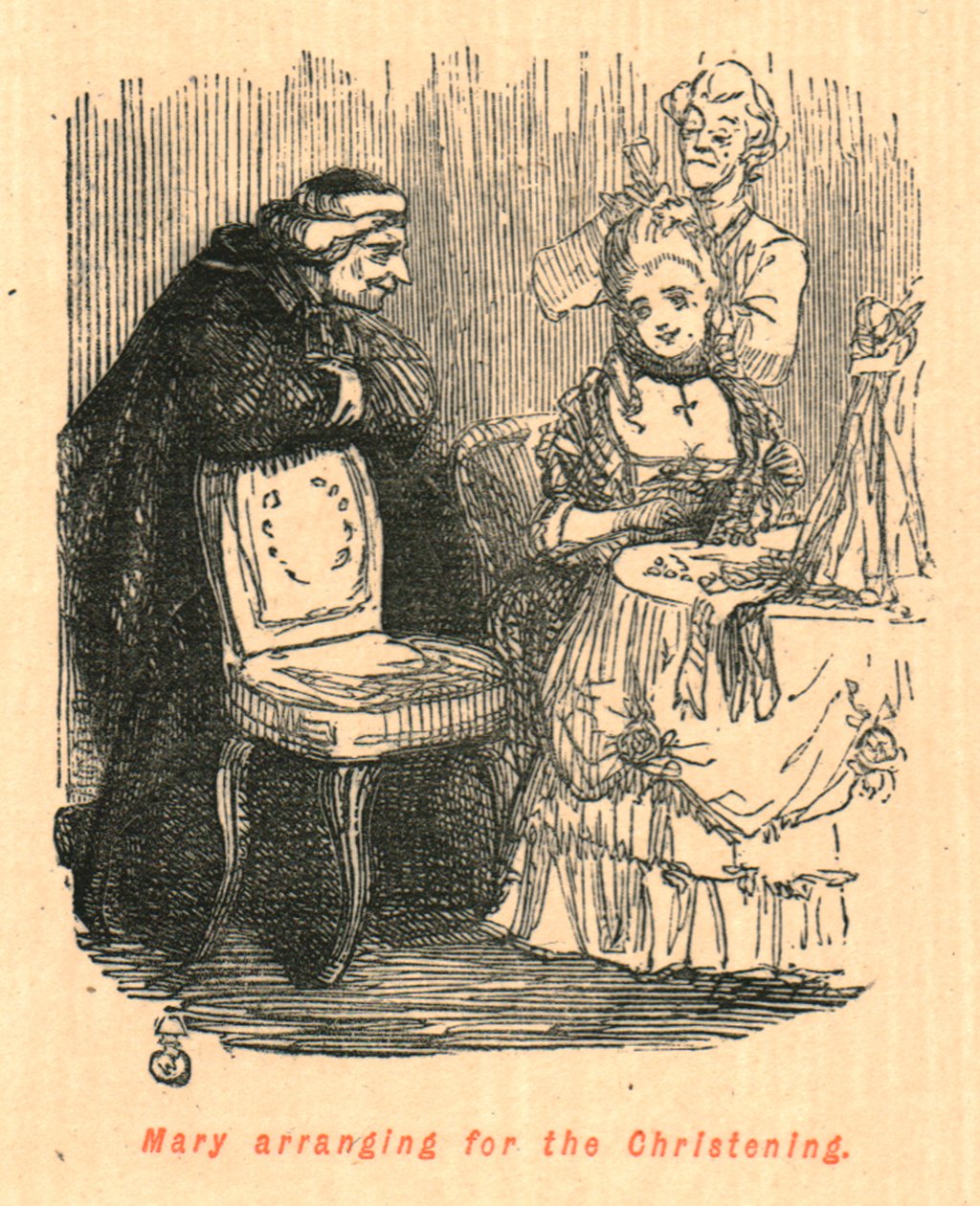 Marie organisant le baptême, 1897 - John Leech