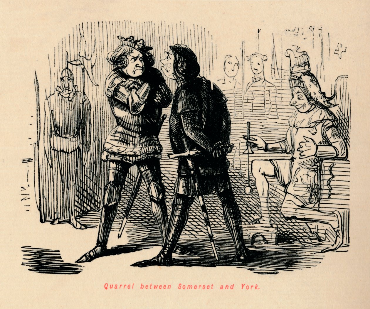 Querelle entre Somerset et York - John Leech