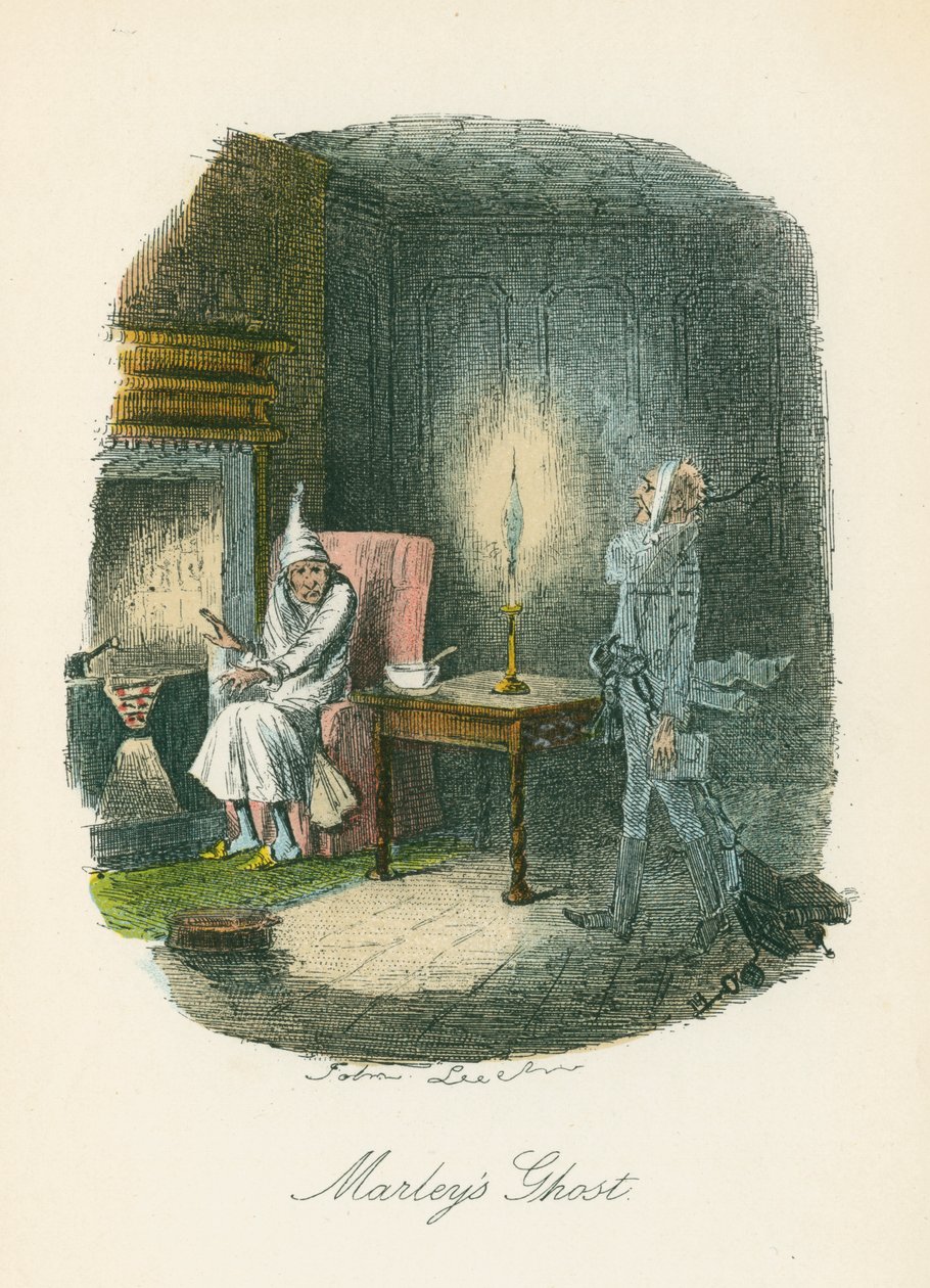 Scène de Un chant de Noël de Charles Dickens, 1843 - John Leech