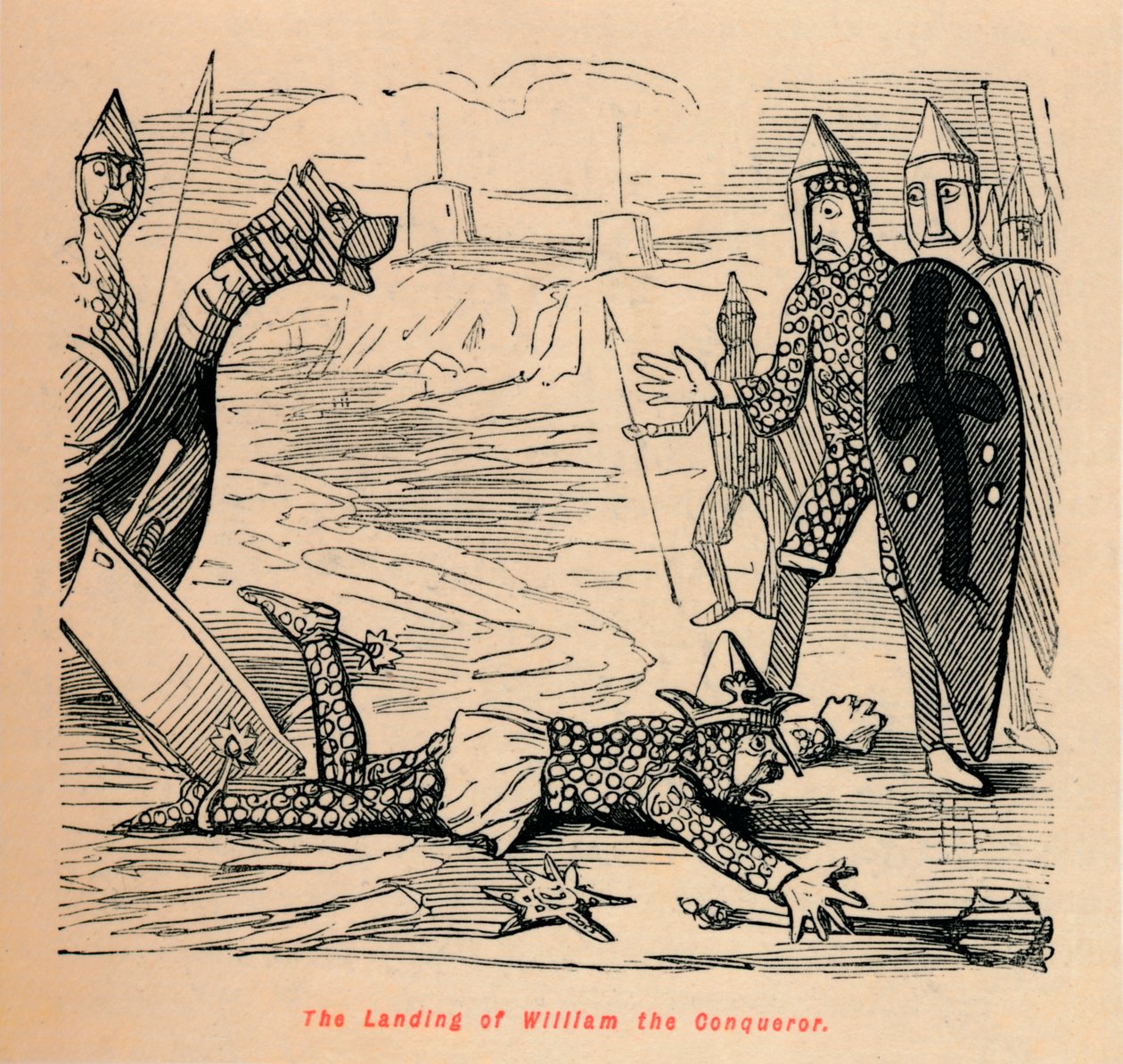 Le débarquement de Guillaume le Conquérant - John Leech