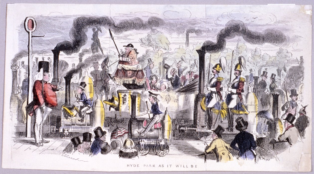 Vue de Hyde Park satirisant l