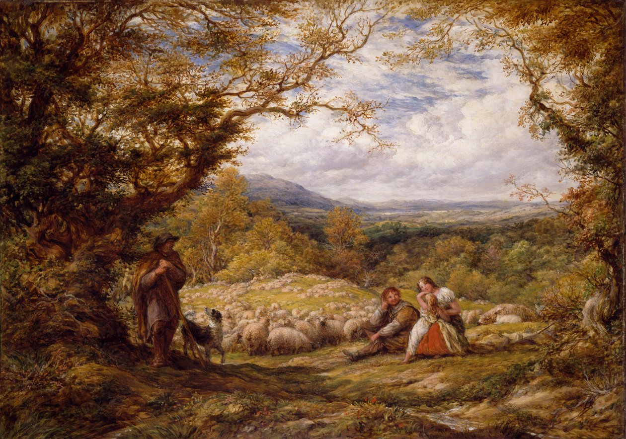 La conduite des moutons - John Linnell