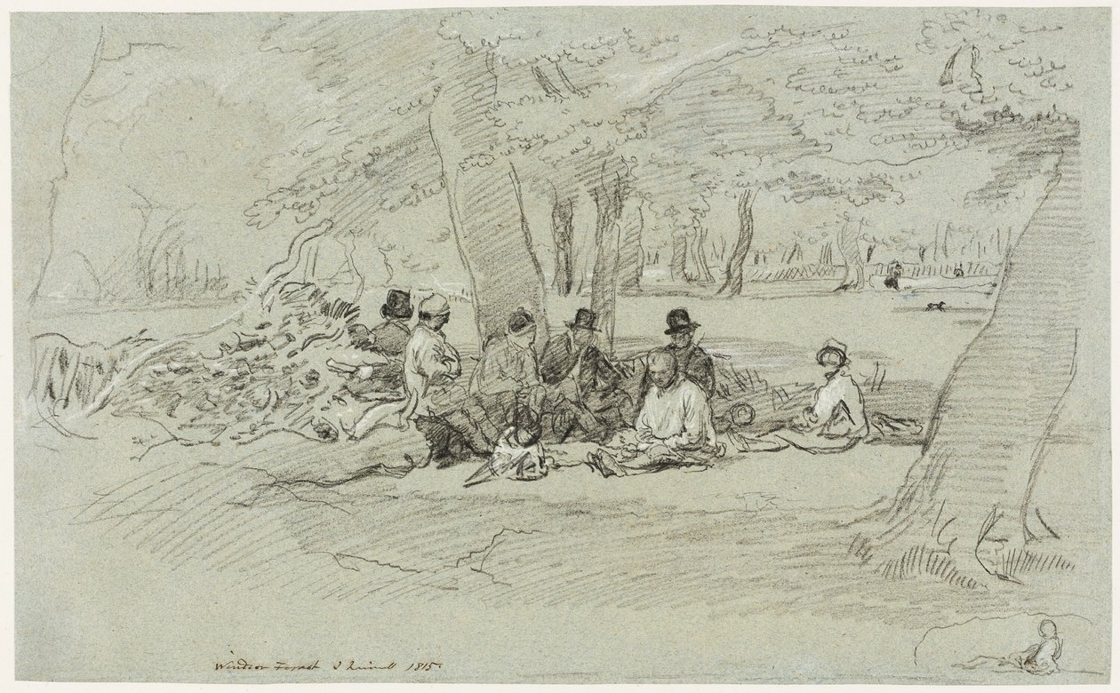 Le repas des bûcherons - John Linnell