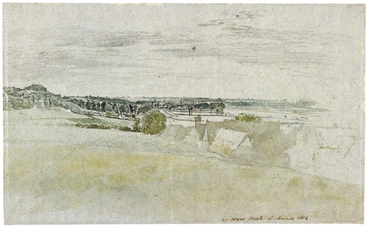 Vue de Amwell Hill, près de Ware, dans le Hertfordshire, 1814 - John Linnell