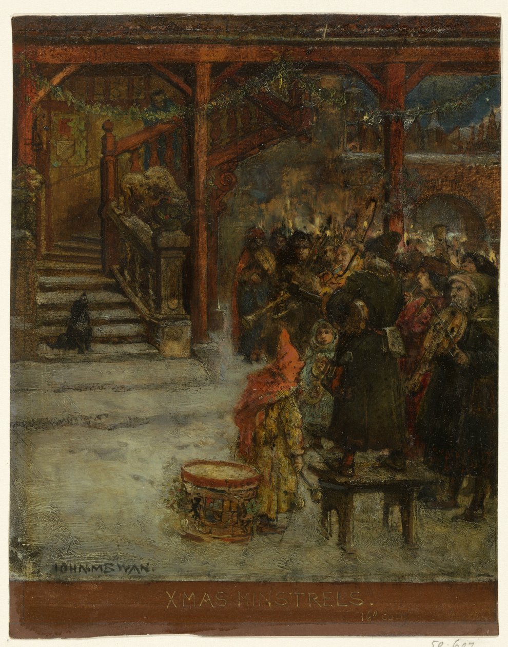 Groupe de figures chantant et jouant de la musique - John Macallan Swan